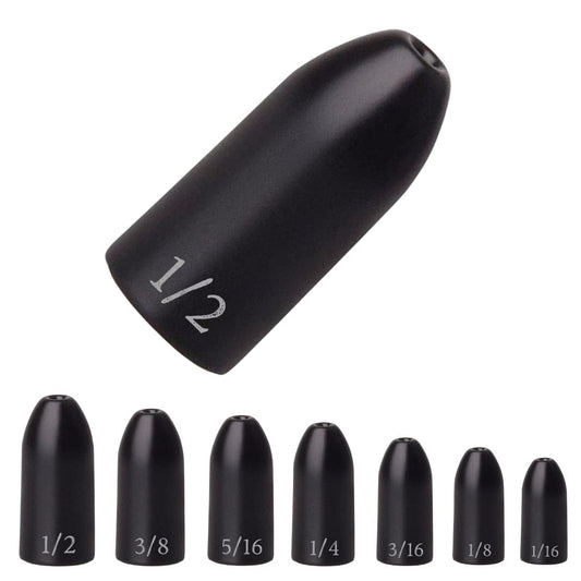 Reaction Tackle Tungsten Worm Weights for Bass Fishing