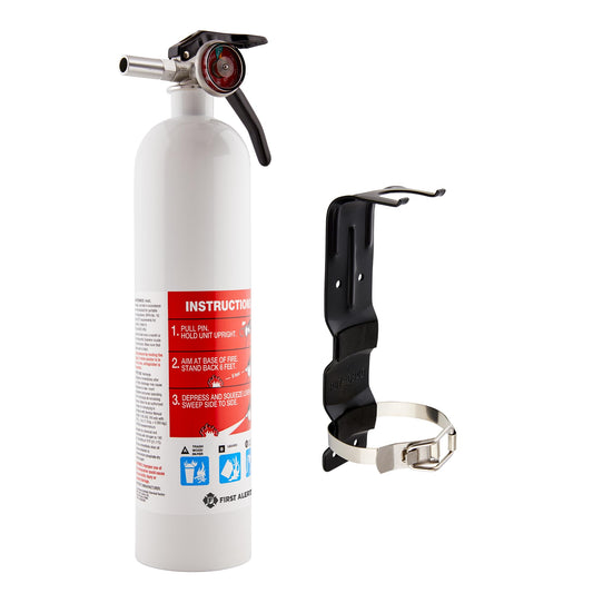 First Alert Fire Extinguisher | Marine Fire Extinguisher, White, FE1A10GR, 1-Pack, 14"