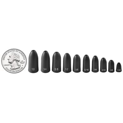 12 Pack Tungsten Bullet Fishing Weights