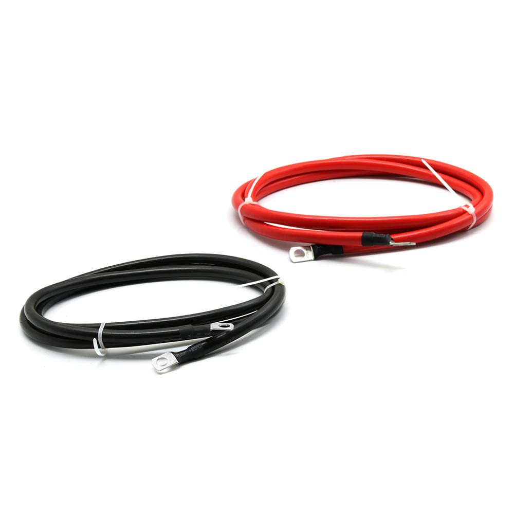 2 AWG Gauge Battery Cables Set with Terminals