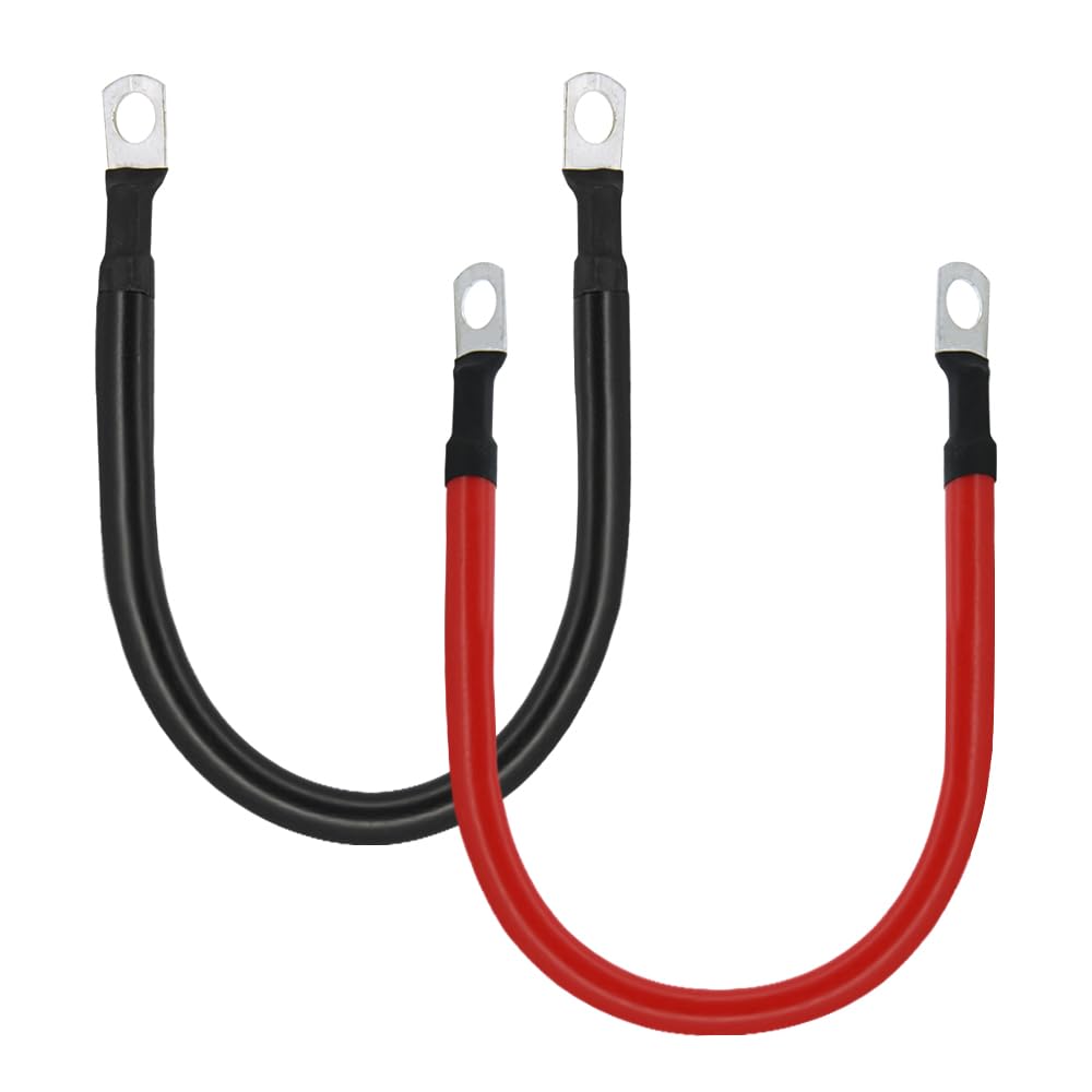 2 AWG Gauge Battery Cables Set with Terminals