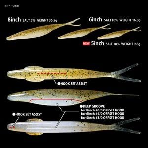 deps SAKAMATA SHAD 6 INCH #12 Green Pumpkin