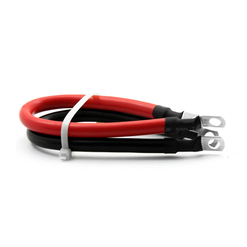 2 AWG Gauge Battery Cables Set with Terminals
