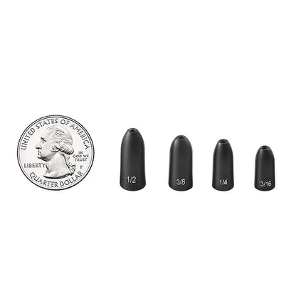 12 Pack Tungsten Bullet Fishing Weights