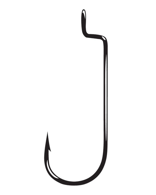 25 Pack Round Bend Offset Worm Hook