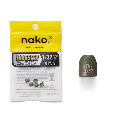 Nako Tungsten Bullet Weights for Fishing