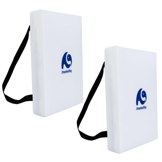 2 Pack Throwable Flotation Cushion, USCG Approved Type IV PFD Boat Throw Seat Cushion Life Preserver