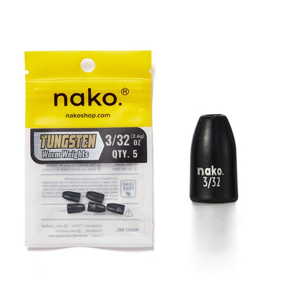 Nako Tungsten Bullet Weights for Fishing