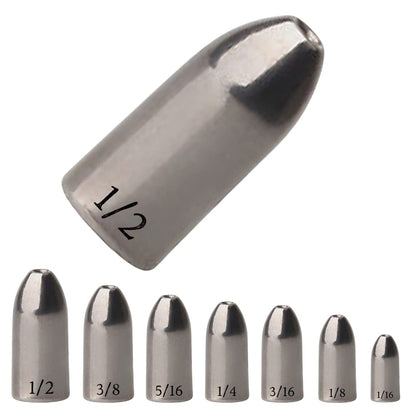 Reaction Tackle Tungsten Worm Weights for Bass Fishing