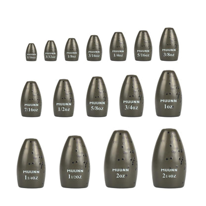 5Pcs Tungsten Bullet Fishing Weights