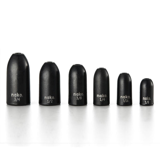 Nako Tungsten Bullet Weights for Fishing