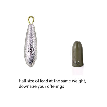 12 Pack Tungsten Bullet Fishing Weights