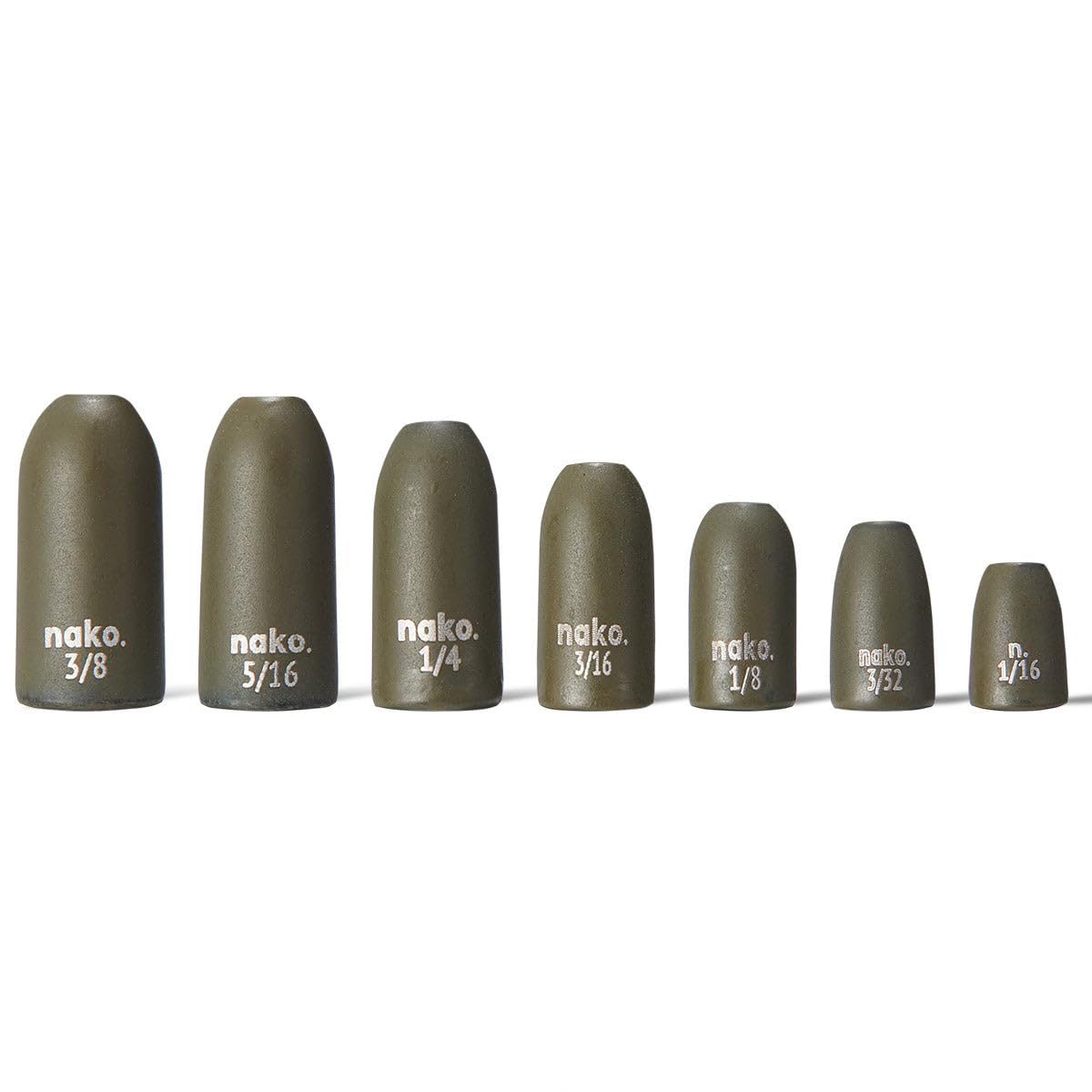 Nako Tungsten Bullet Weights for Fishing