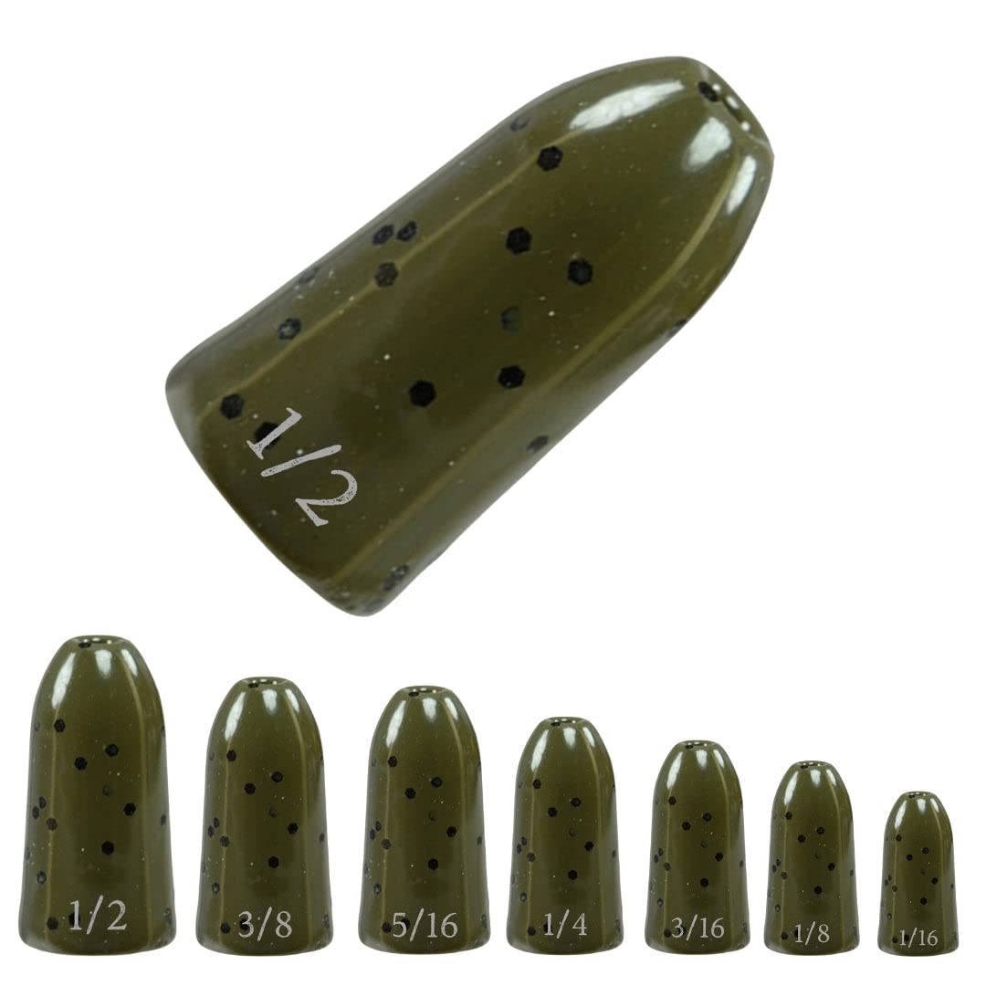 Reaction Tackle Tungsten Worm Weights for Bass Fishing
