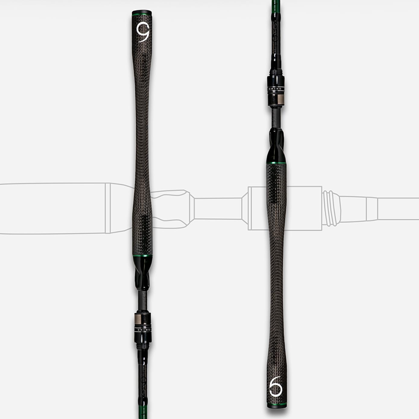 6th Sense – Team 6 Fishing Rod – Bass Fishing Casting & Spinning Rods – Lightweight Sensitivity with Carbon Fiber Handle