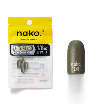Nako Tungsten Bullet Weights for Fishing