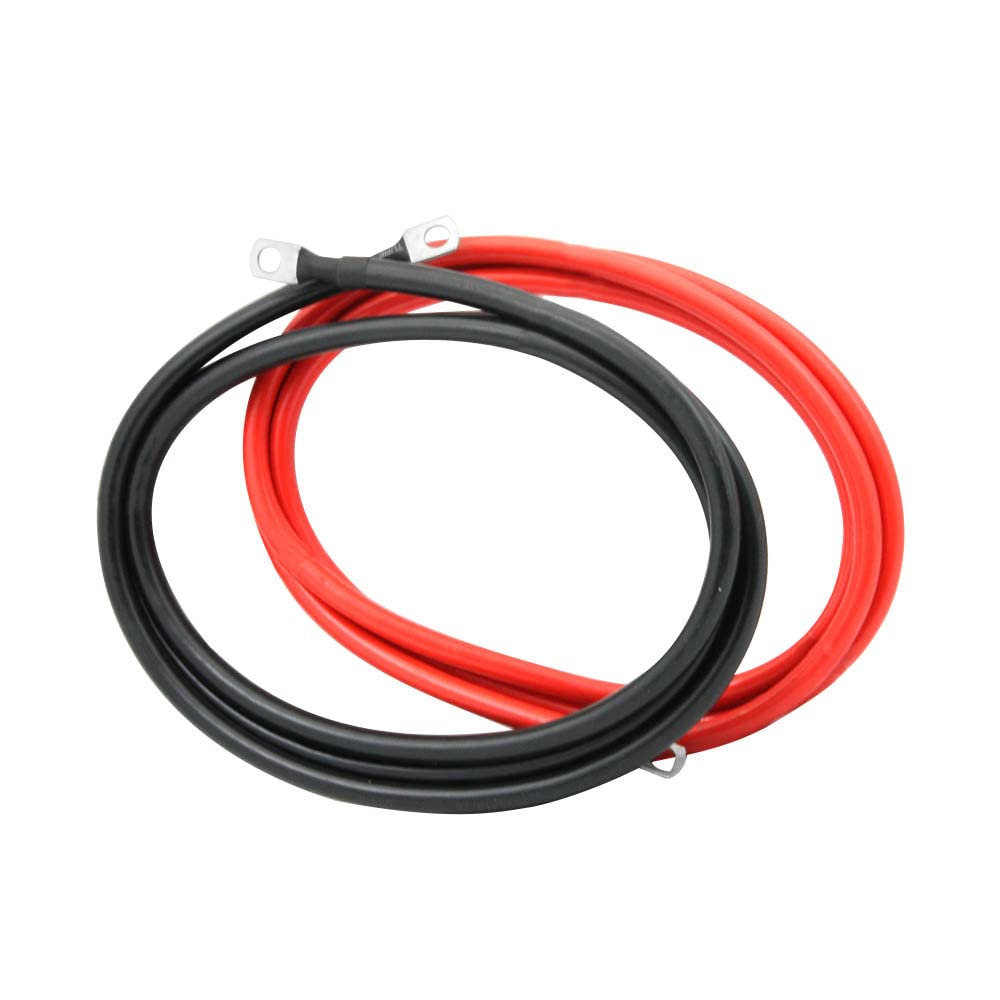 2 AWG Gauge Battery Cables Set with Terminals
