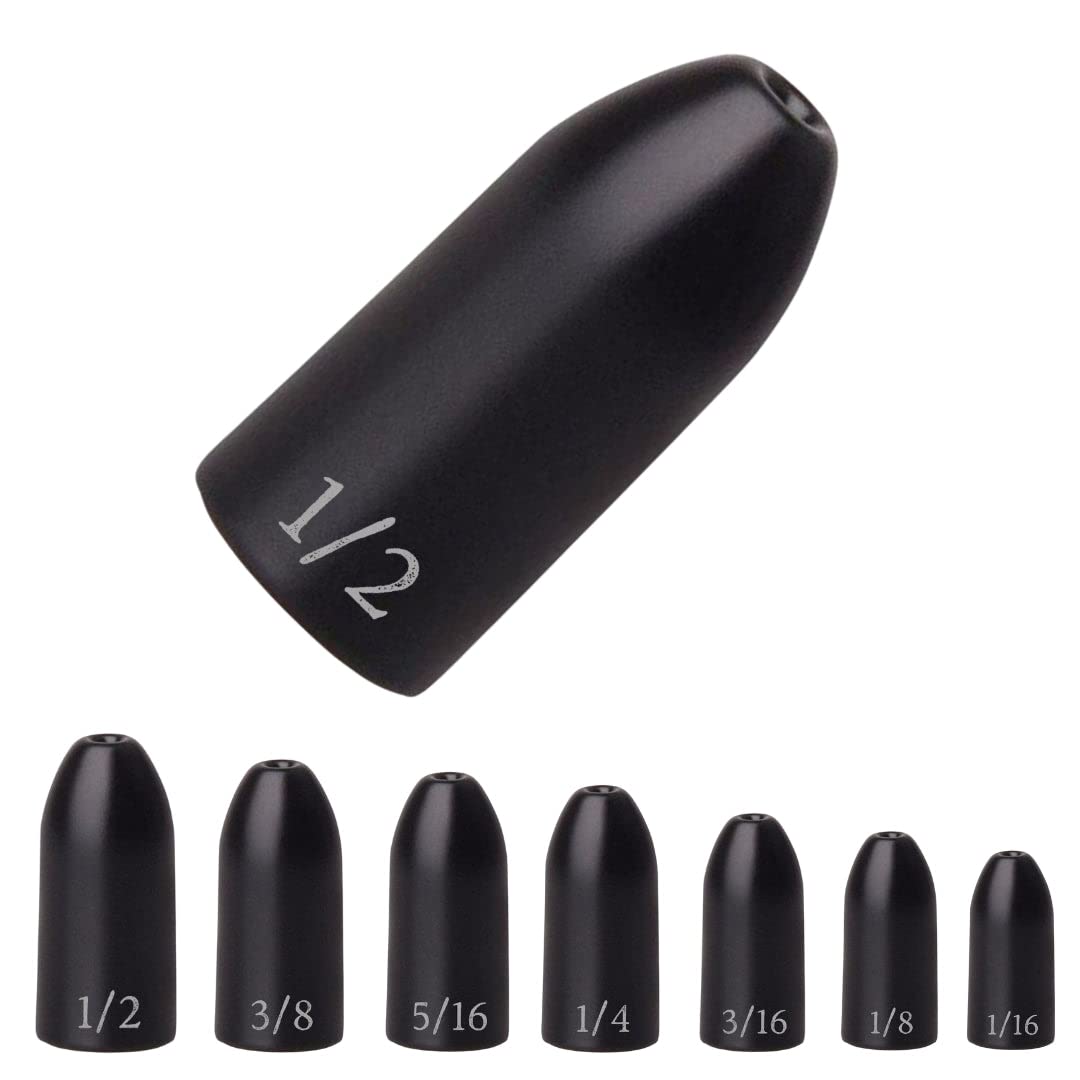 Reaction Tackle Tungsten Worm Weights for Bass Fishing