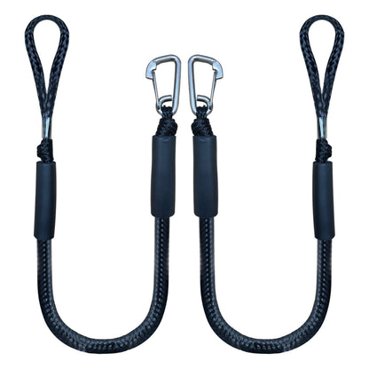 4 Feet Bungee Dock Line Mooring Rope 2-Pack for Docking