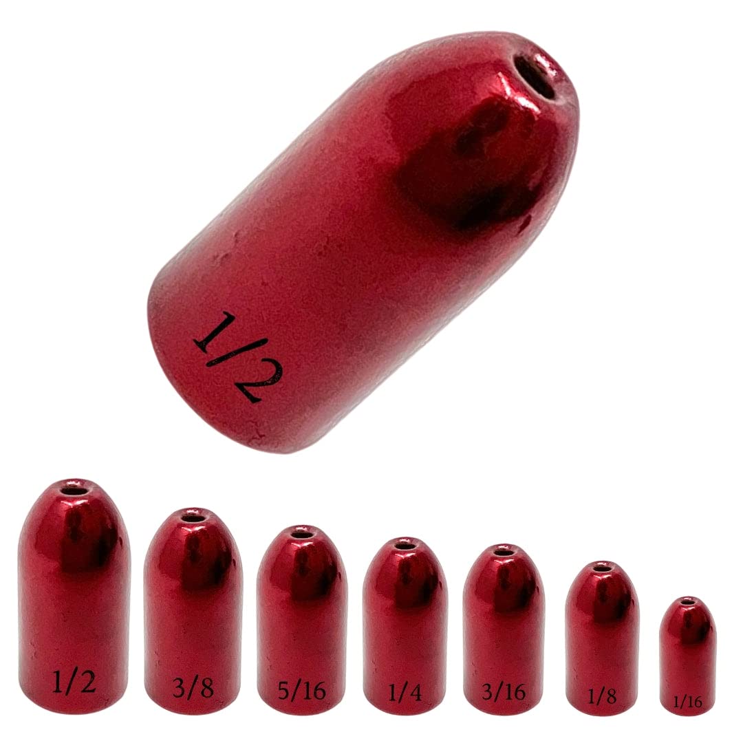 Reaction Tackle Tungsten Worm Weights for Bass Fishing