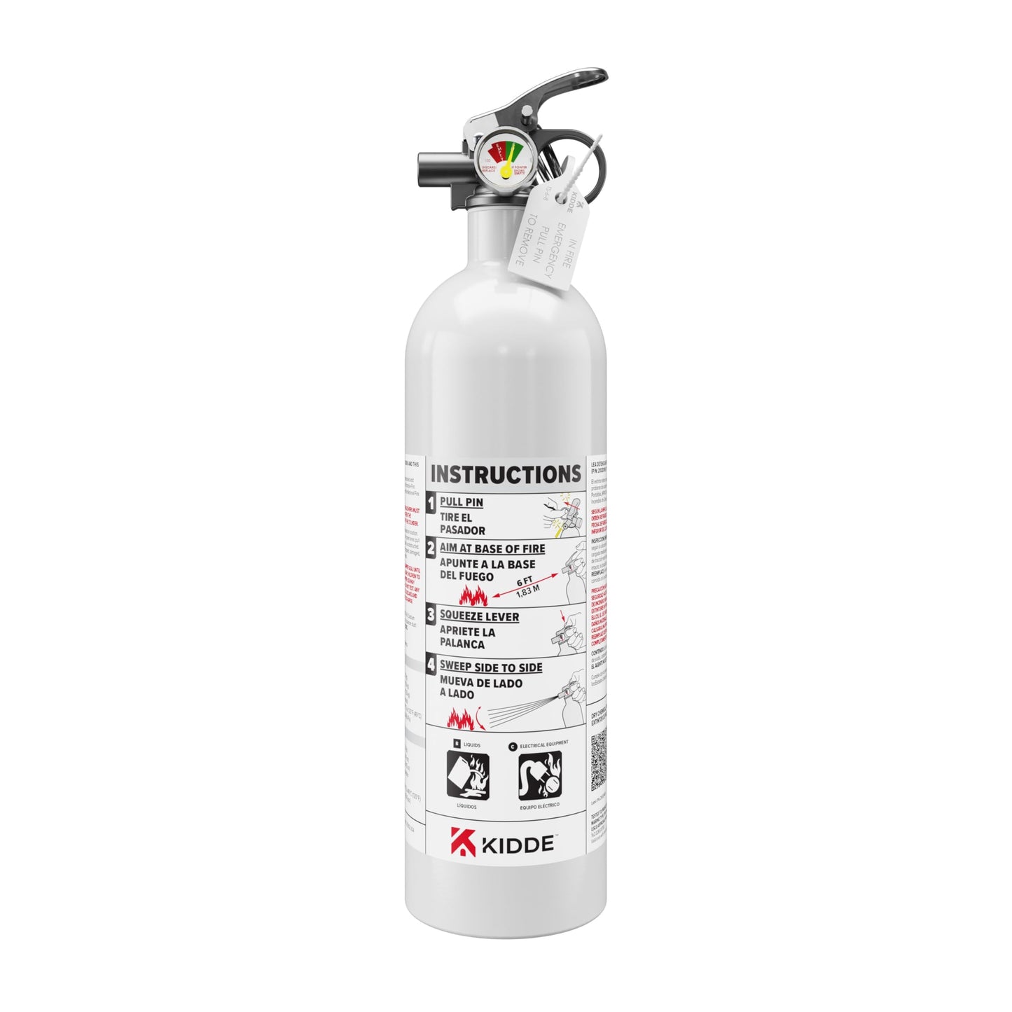 Kidde Fire Extinguisher for Boats, Single-Use 10BC