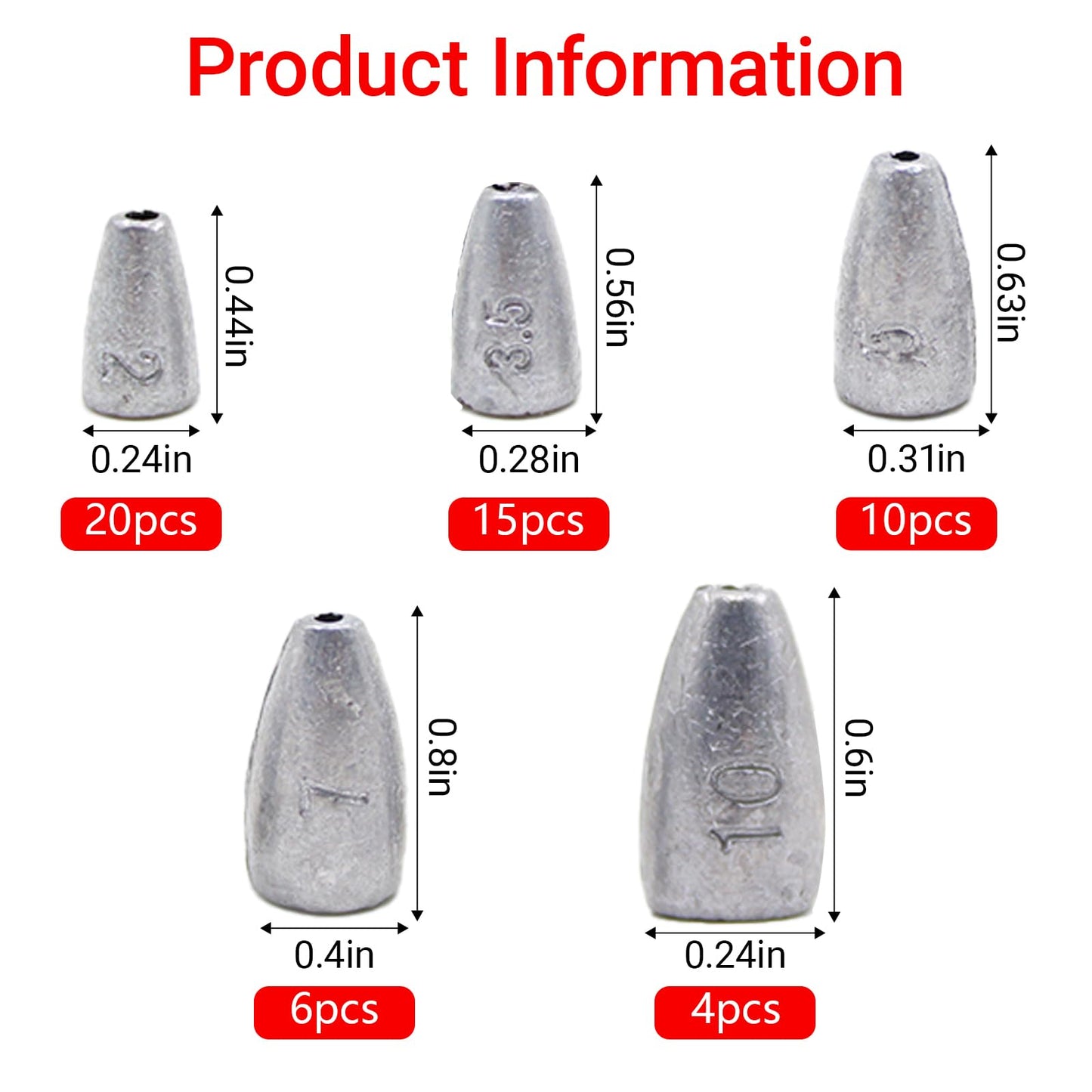 Lead Fishing Weight Sinkers