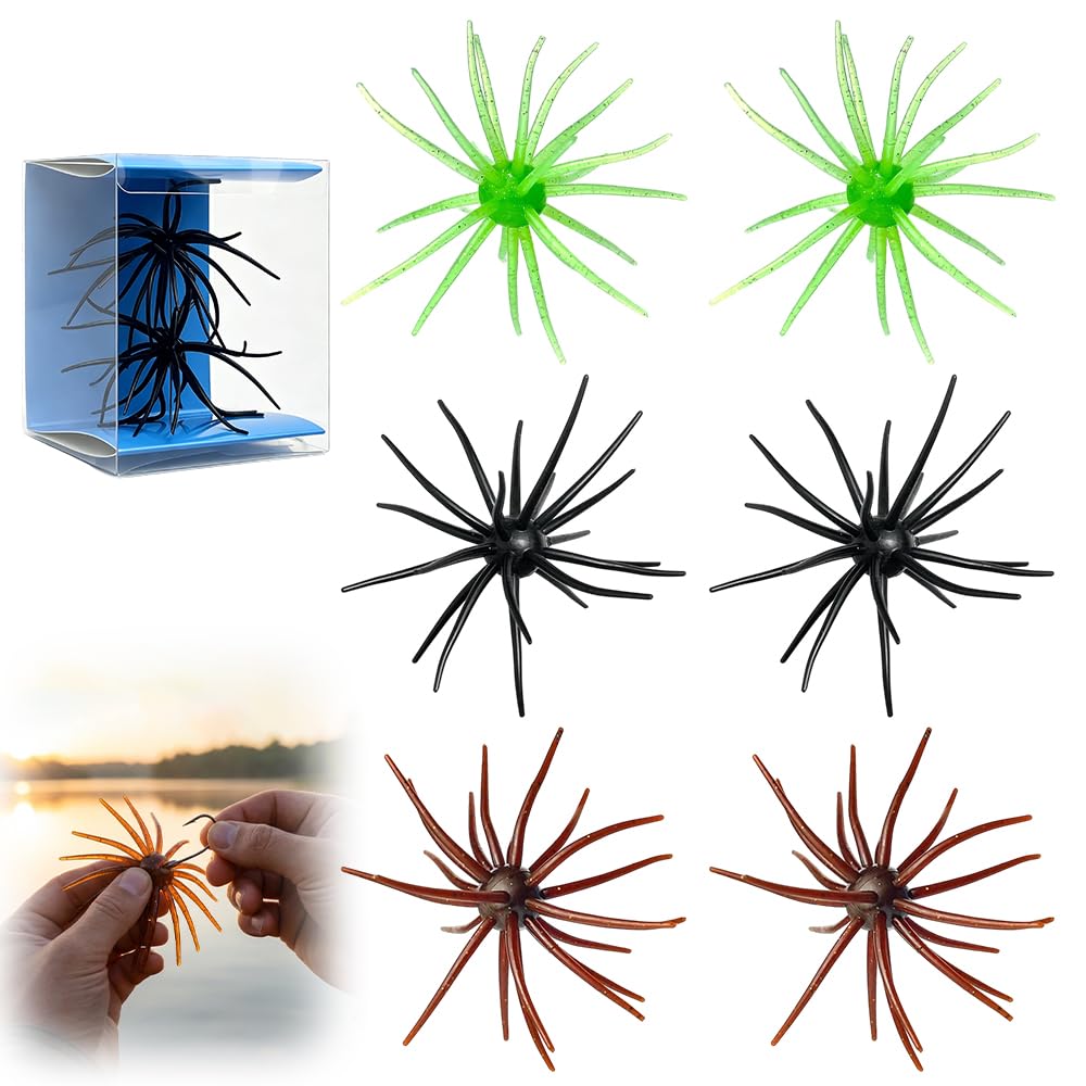 Simulation Sea Urchin Bait, 2026 Upgraded Sea Urchin Shape Fishing Lure, Versatile Soft Bait for Bass Fishing, Durable TPR Material Swimbait for Lake Fishing