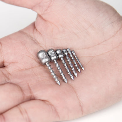 60/80-PCs Hard Alloy Screw Nail Weights