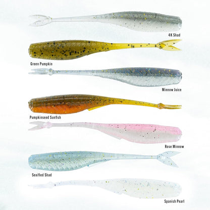 6th Sense Juggle Minnow – Bass Fishing Lure | Multi-Purpose Soft Plastic for Spinnerbaits, Swim Jigs, Bladed Jigs, Underspins, Jig Heads, and Finesse Rigs
