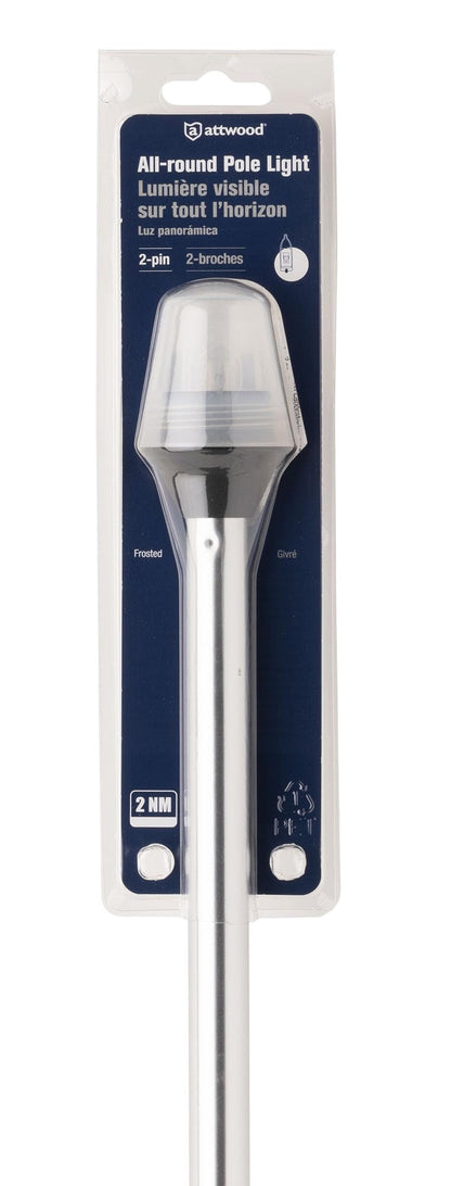 Attwood Traditional Style All-Round Frosted Navigation Light