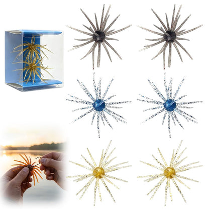 Simulation Sea Urchin Bait, 2026 Upgraded Sea Urchin Shape Fishing Lure, Versatile Soft Bait for Bass Fishing, Durable TPR Material Swimbait for Lake Fishing
