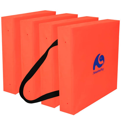 2 Pack Throwable Flotation Cushion, USCG Approved Type IV PFD Boat Throw Seat Cushion Life Preserver