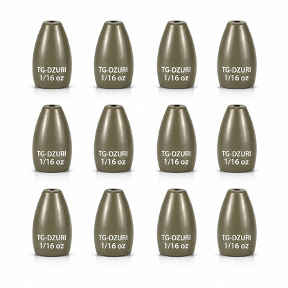 Tungsten Flipping Weights for Bass Fishing