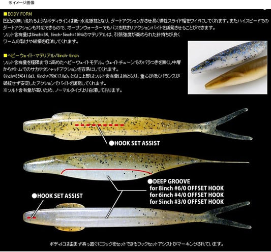 Deps Sakamata Shad – Ultimate Soft Jerkbait for Aggressive Strikes