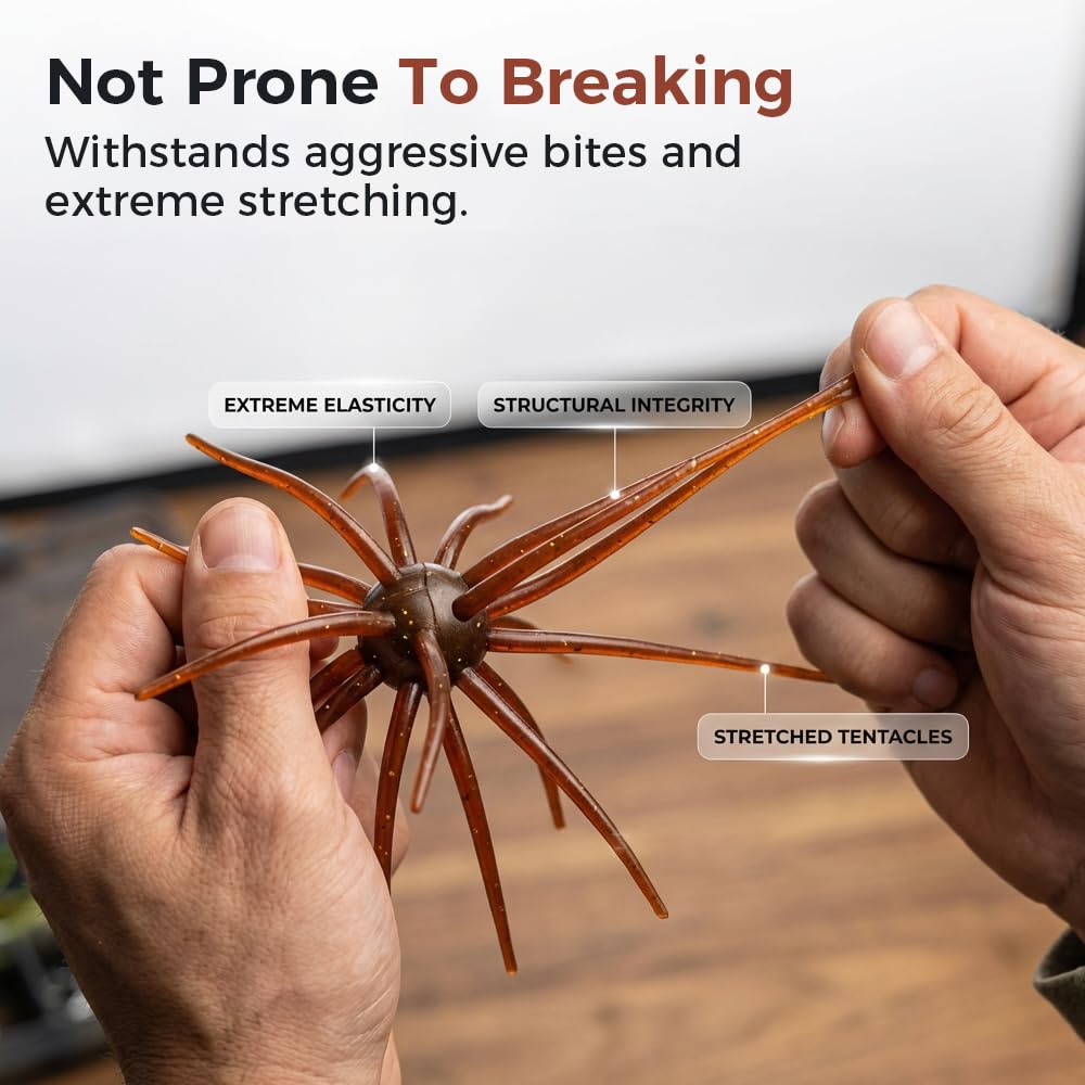 Simulation Sea Urchin Bait, 2026 Upgraded Sea Urchin Shape Fishing Lure, Versatile Soft Bait for Bass Fishing, Durable TPR Material Swimbait for Lake Fishing