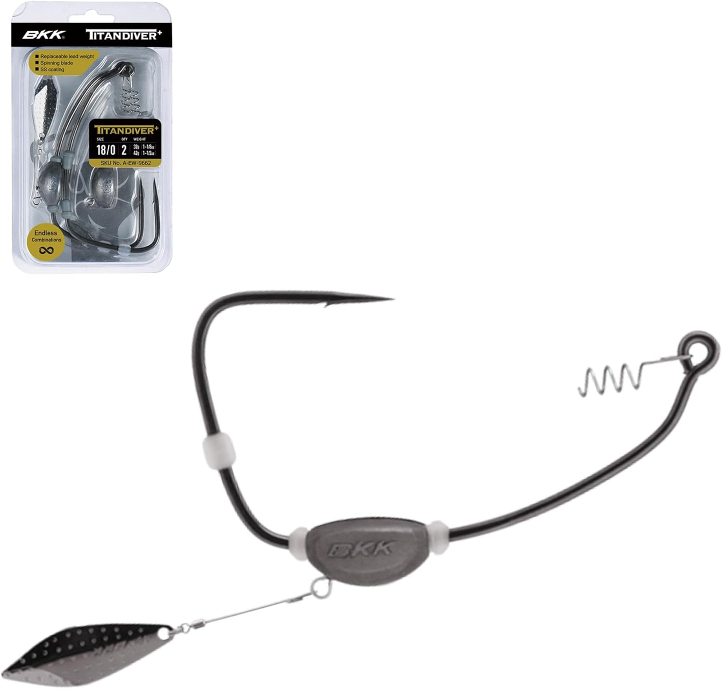 BKK TITANDIVER+ Soft Plastic Hook