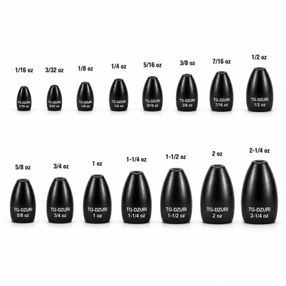 Tungsten Flipping Weights for Bass Fishing