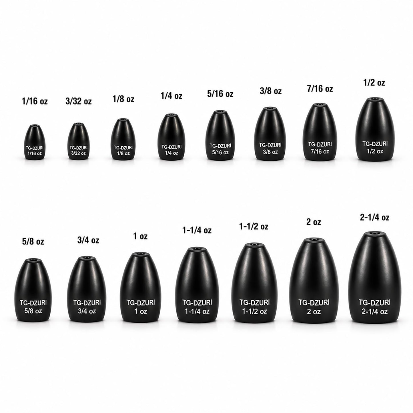 Tungsten Flipping Weights for Bass Fishing