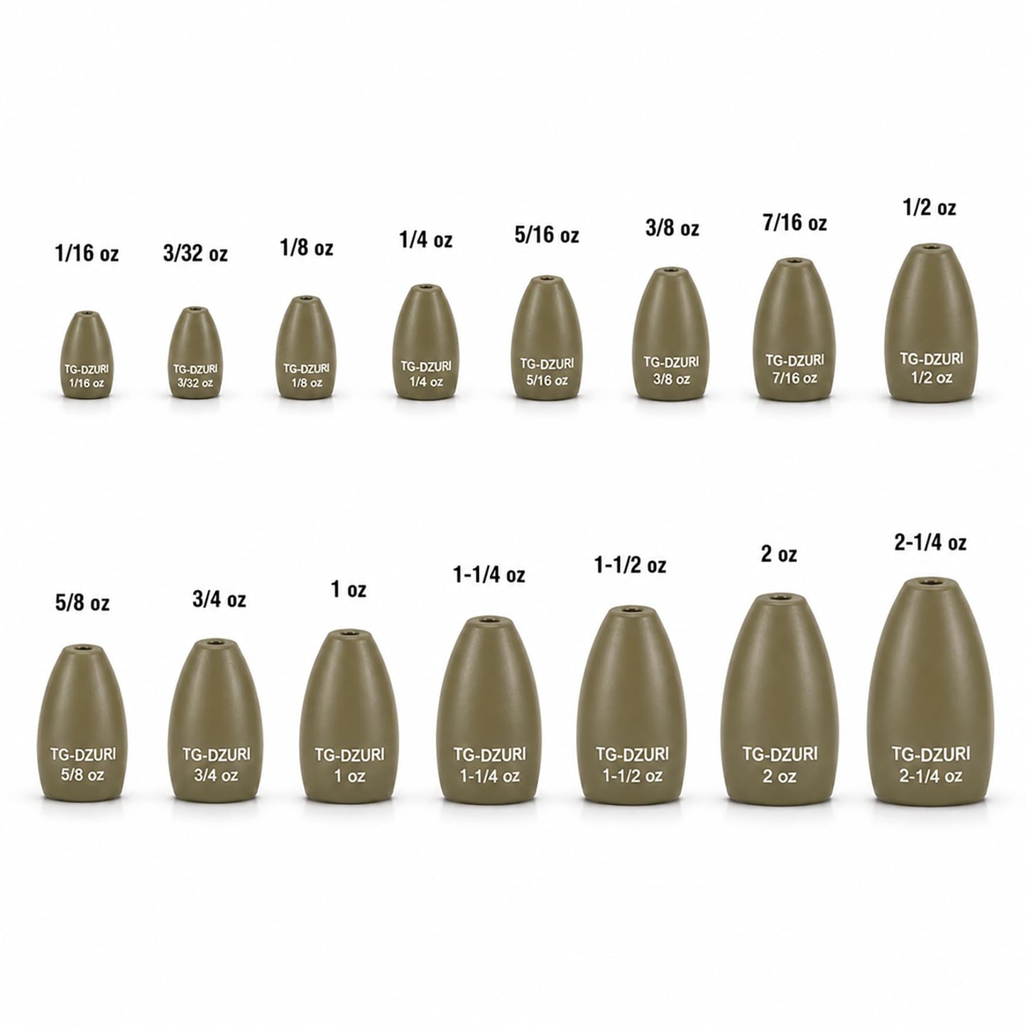 Tungsten Flipping Weights for Bass Fishing
