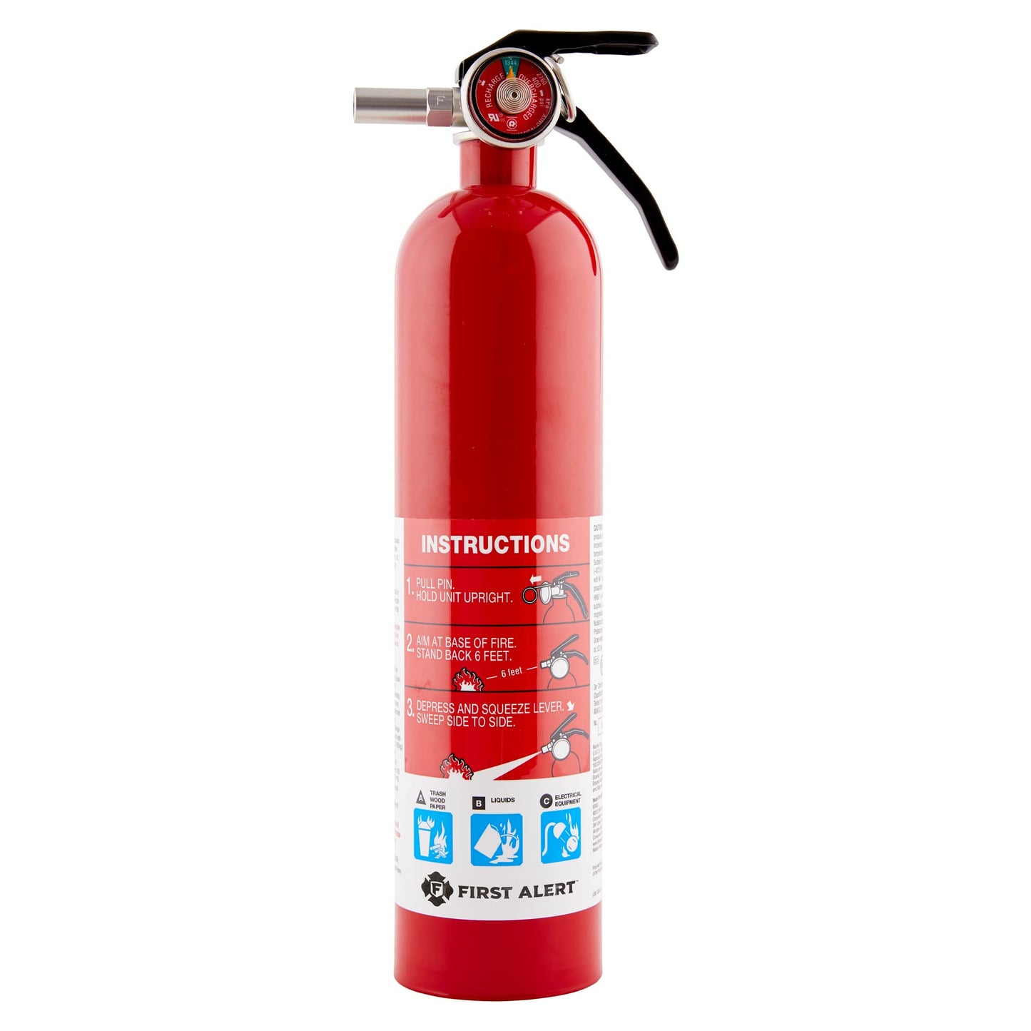 First Alert Fire Extinguisher | Marine Fire Extinguisher, White, FE1A10GR, 1-Pack, 14"