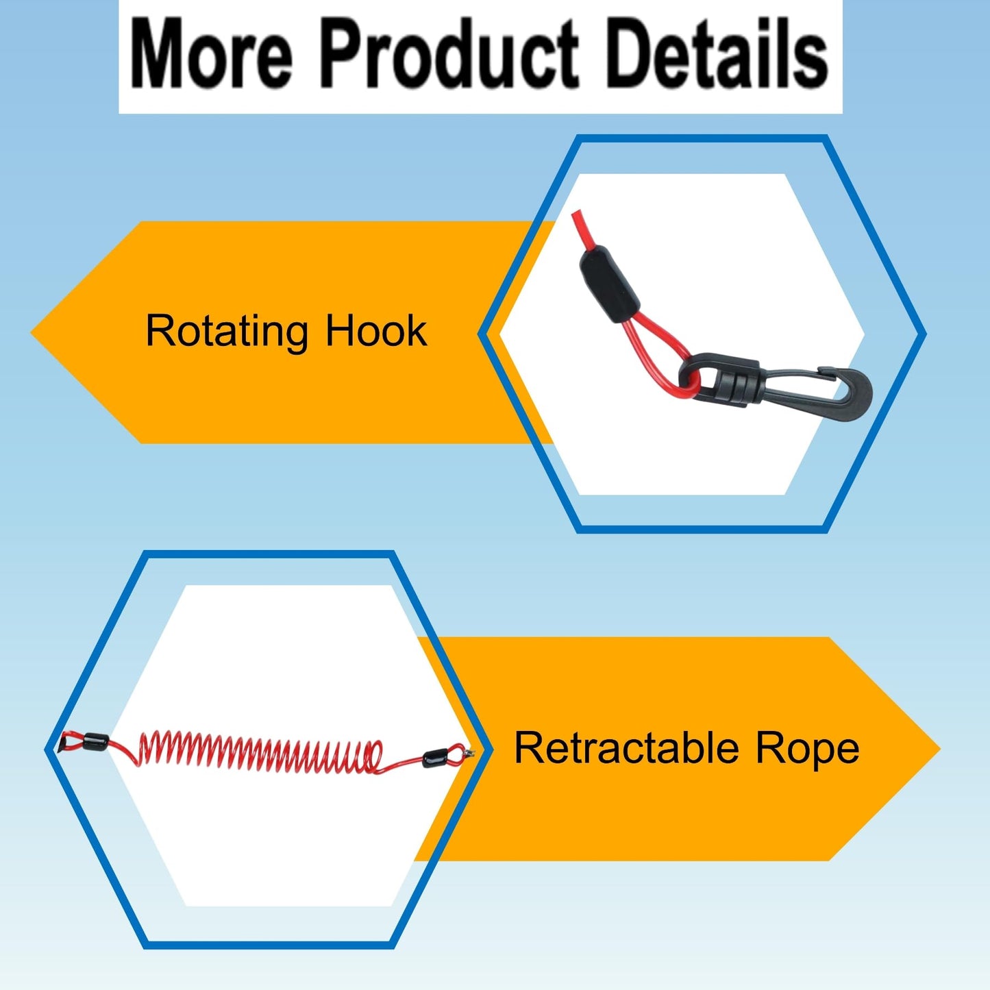 Boat Engine Safety Kill Stop Switch Lanyard