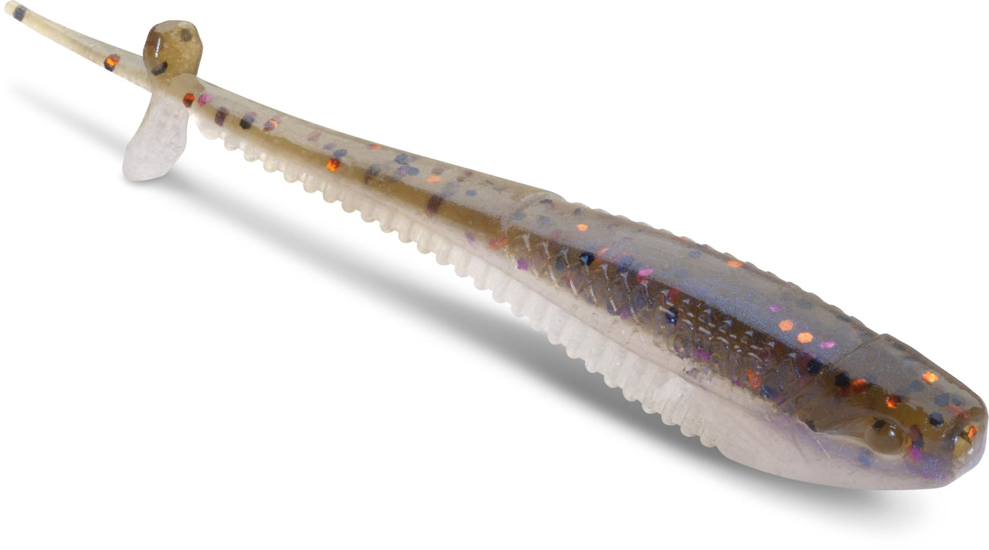CrushCity Mooch Minnow Soft Plastic Minnow Bait, Natural Profile for Drop Shot, Jig Head & Multi-Species Fishing