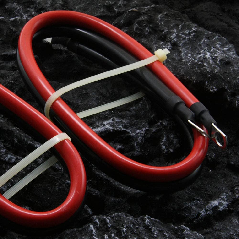 2 AWG Gauge Battery Cables Set with Terminals
