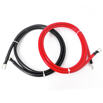 2 AWG Gauge Battery Cables Set with Terminals