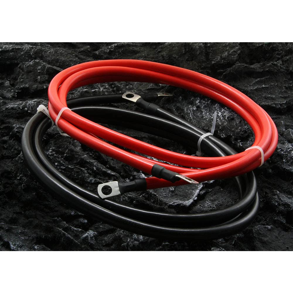 2 AWG Gauge Battery Cables Set with Terminals