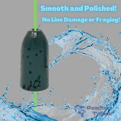 Reaction Tackle Tungsten Worm Weights for Bass Fishing