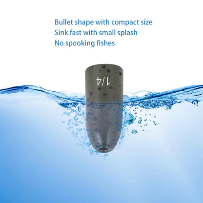 12 Pack Tungsten Bullet Fishing Weights