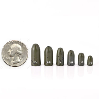 12 Pack Tungsten Bullet Fishing Weights