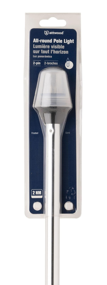 Attwood Traditional Style All-Round Frosted Navigation Light