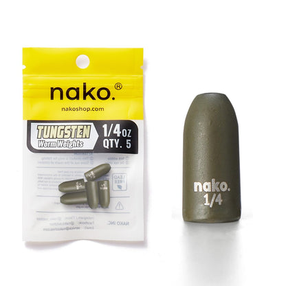 Nako Tungsten Bullet Weights for Fishing